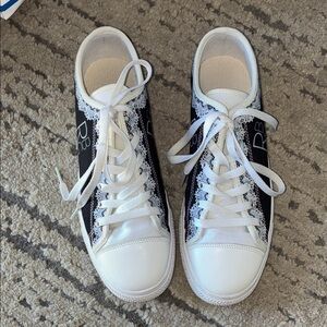 RBG inspired Black and White Sneakers with the collar of course!